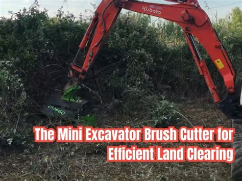 brush cutter mini excavator|clearing brush with mini excavator.